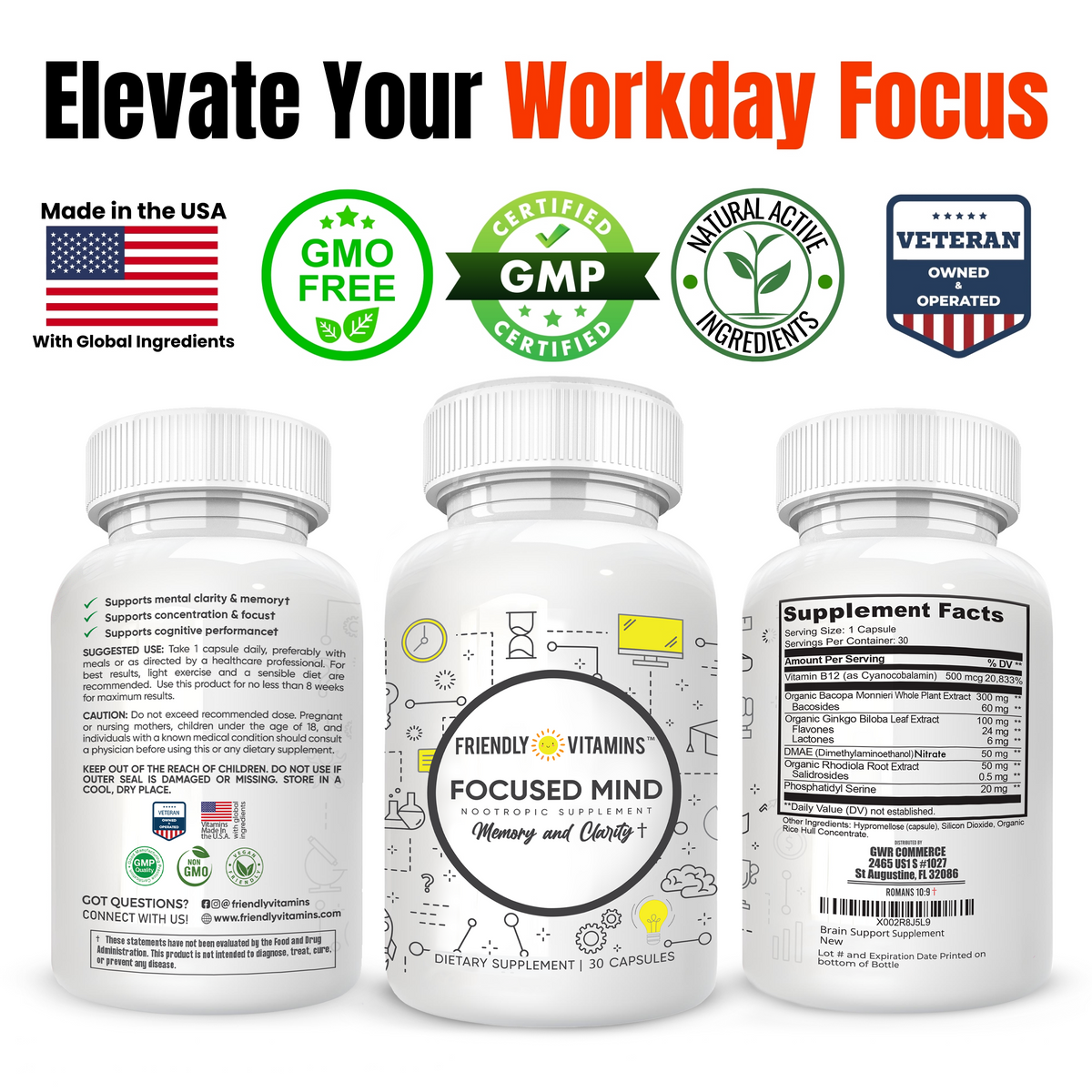 Focused Mind Brain Supplement